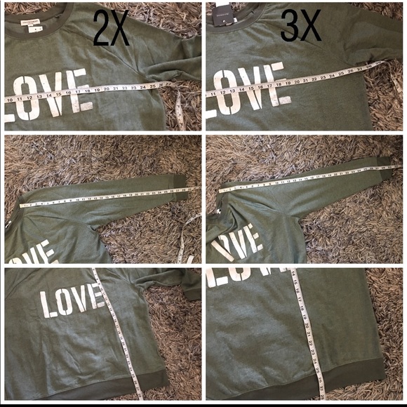 🖤GRAYSON/THREADS Sage Green “LOVE” Sweatshirt - Picture 6 of 7